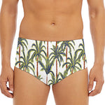 Vintage Palm Tree Beach Pattern Print Men's Triangle Swim Briefs