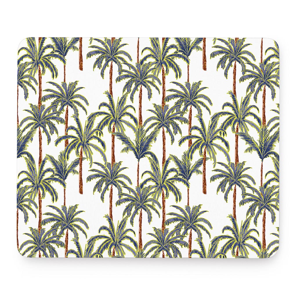 Vintage Palm Tree Beach Pattern Print Mouse Pad
