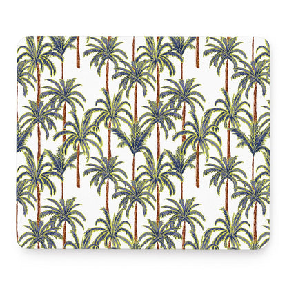 Vintage Palm Tree Beach Pattern Print Mouse Pad