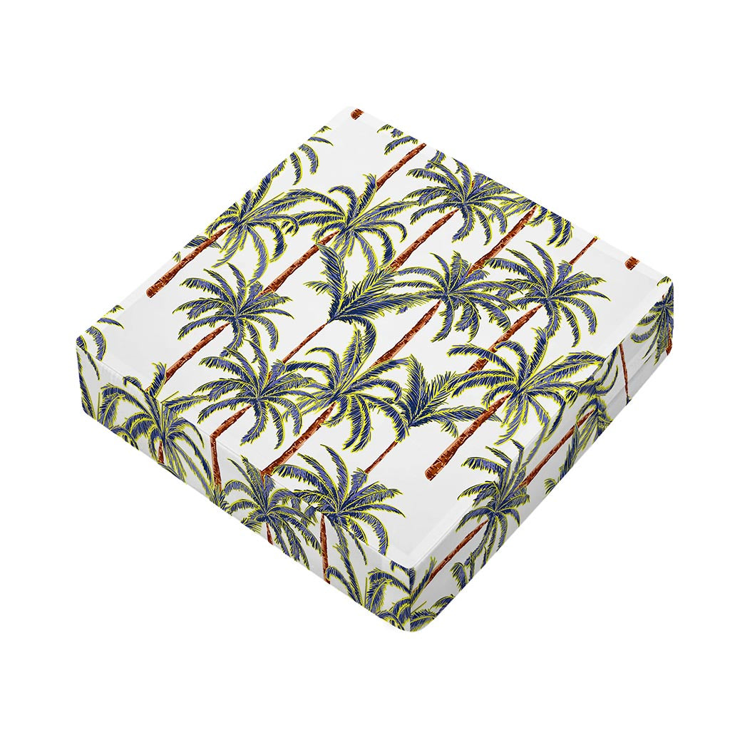 Vintage Palm Tree Beach Pattern Print Outdoor Seat Cushion Cover