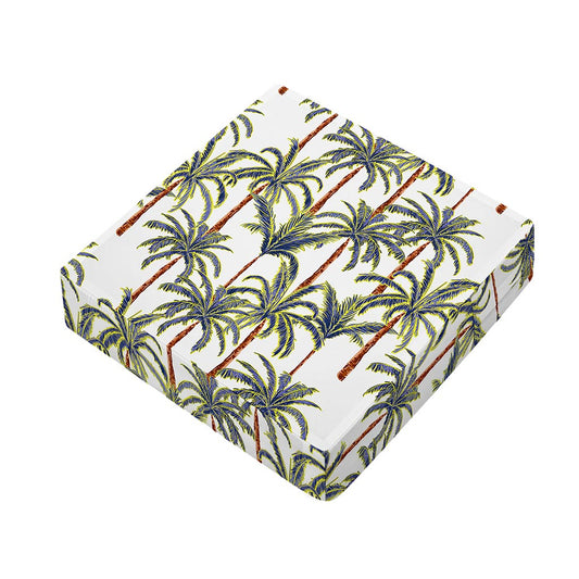 Vintage Palm Tree Beach Pattern Print Outdoor Seat Cushion Cover
