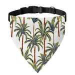 Vintage Palm Tree Beach Pattern Print Over The Collar Dog Bandana