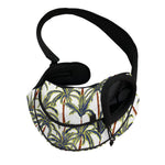 Vintage Palm Tree Beach Pattern Print Pet Sling Carrier