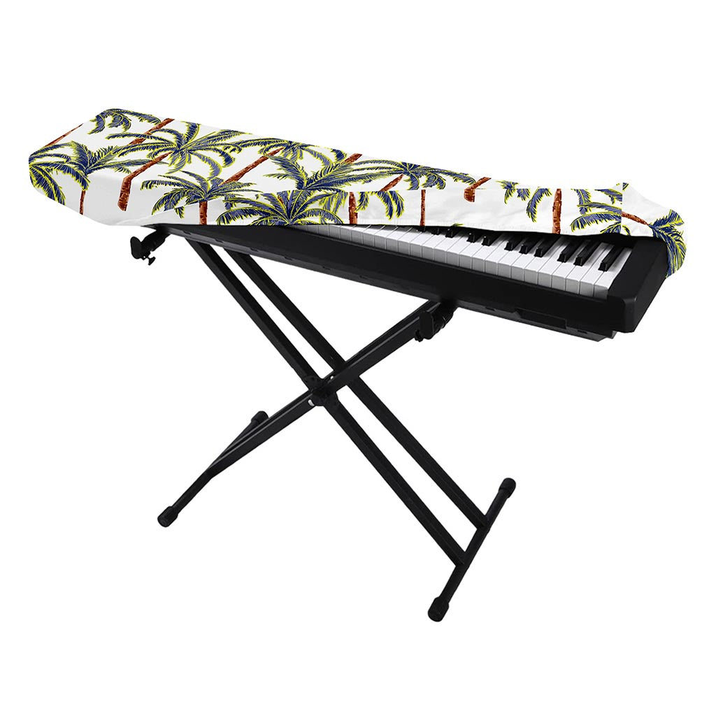 Vintage Palm Tree Beach Pattern Print Piano Keyboard Cover