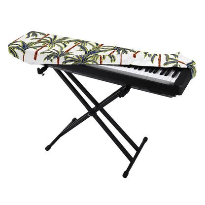 Vintage Palm Tree Beach Pattern Print Piano Keyboard Cover