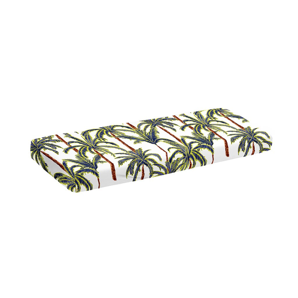 Vintage Palm Tree Beach Pattern Print Piano Keyboard Cover