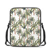 Vintage Palm Tree Beach Pattern Print Rectangular Crossbody Bag