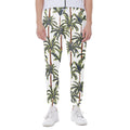 Vintage Palm Tree Beach Pattern Print Joggers