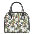 Vintage Palm Tree Beach Pattern Print Shoulder Handbag