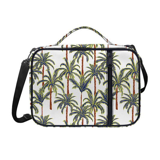 Vintage Palm Tree Beach Pattern Print Shoulder Strap Bible Bag