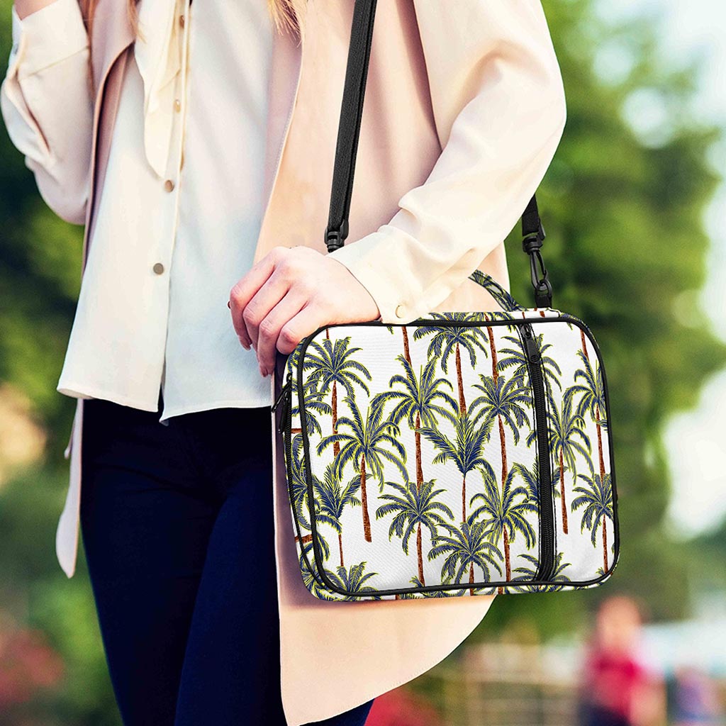 Vintage Palm Tree Beach Pattern Print Shoulder Strap Bible Bag