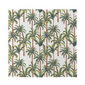 Vintage Palm Tree Beach Pattern Print Silk Bandana