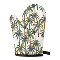Vintage Palm Tree Beach Pattern Print Single Oven Mitt