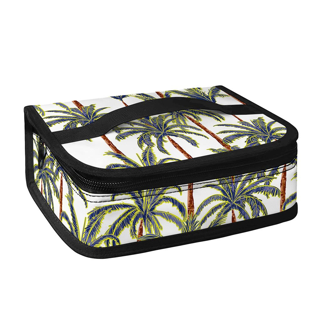 Vintage Palm Tree Beach Pattern Print Small Lunch Bag