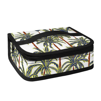 Vintage Palm Tree Beach Pattern Print Small Lunch Bag