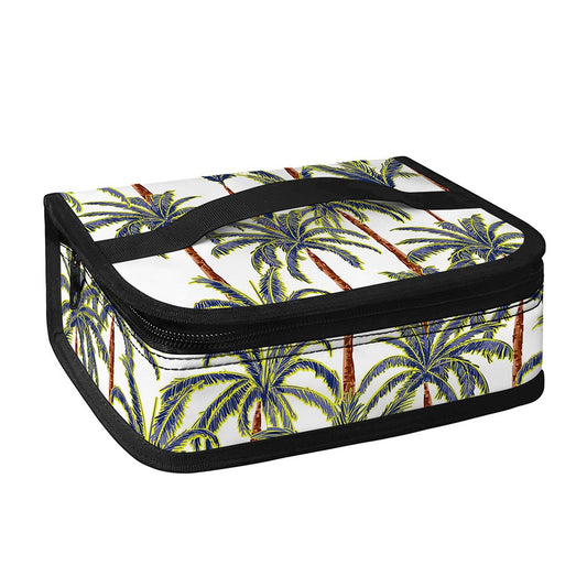 Vintage Palm Tree Beach Pattern Print Small Lunch Bag