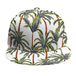 Vintage Palm Tree Beach Pattern Print Snapback Cap
