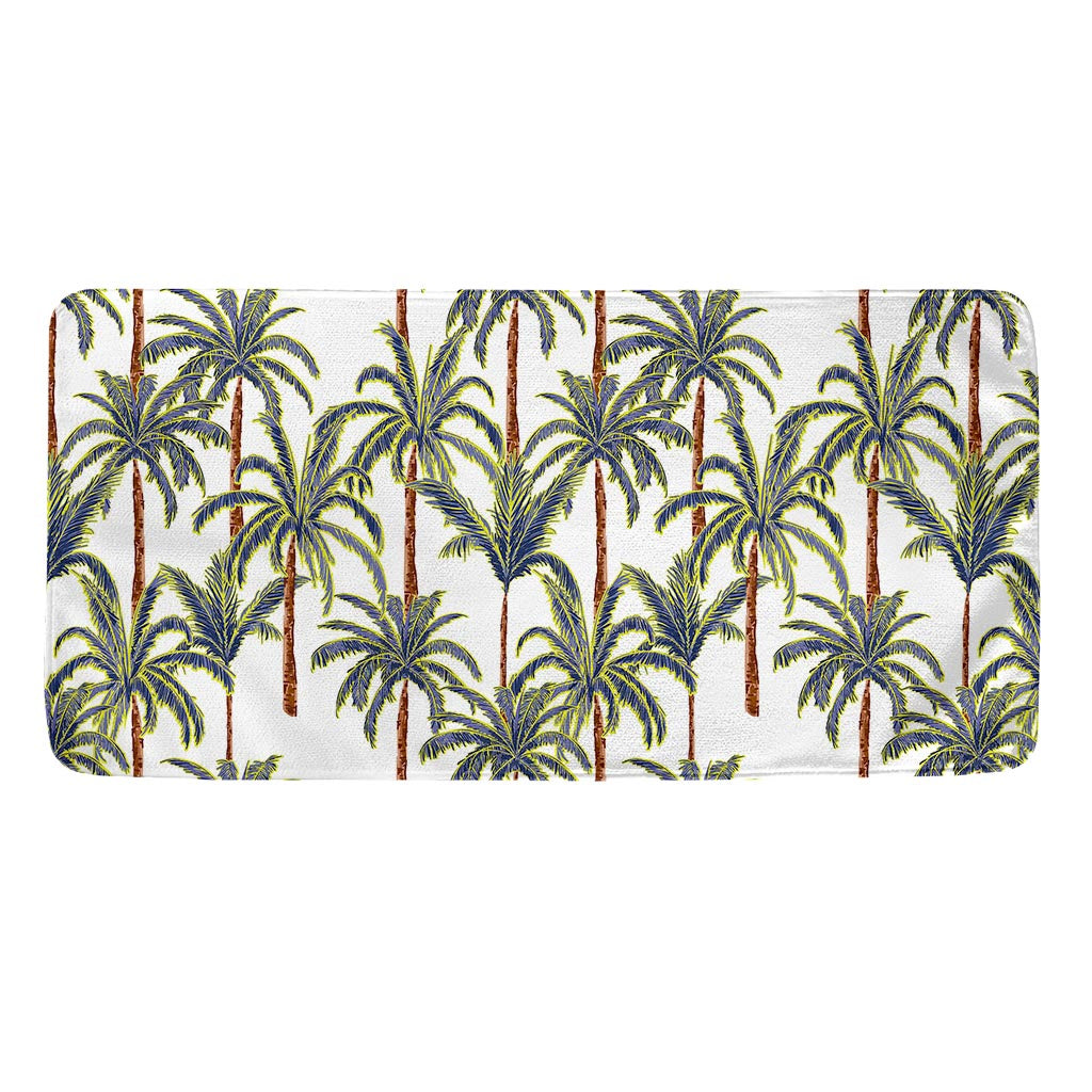 Vintage Palm Tree Beach Pattern Print Towel