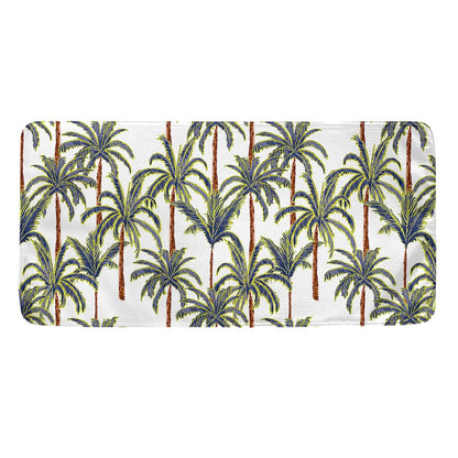 Vintage Palm Tree Beach Pattern Print Towel