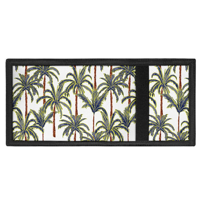 Vintage Palm Tree Beach Pattern Print Trifold Wallet