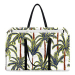 Vintage Palm Tree Beach Pattern Print Utility Tote Bag