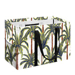 Vintage Palm Tree Beach Pattern Print Utility Tote Bag