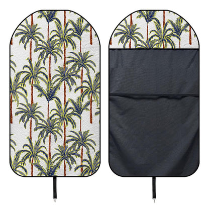 Vintage Palm Tree Beach Pattern Print Waterproof Car Seat Cover