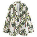 Vintage Palm Tree Beach Pattern Print Women's Blazer