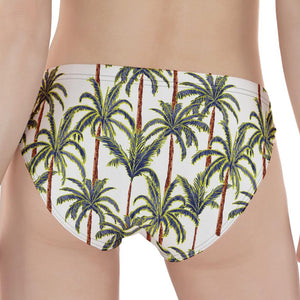 Vintage Palm Tree Beach Pattern Print Women's Panties