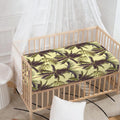 Vintage Palm Tree Pattern Print Baby Crib Sheet