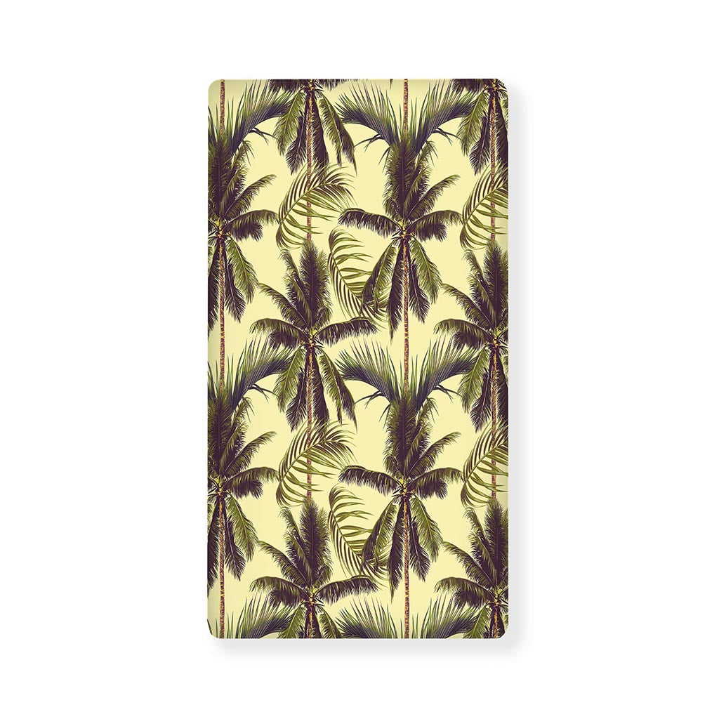 Vintage Palm Tree Pattern Print Baby Crib Sheet