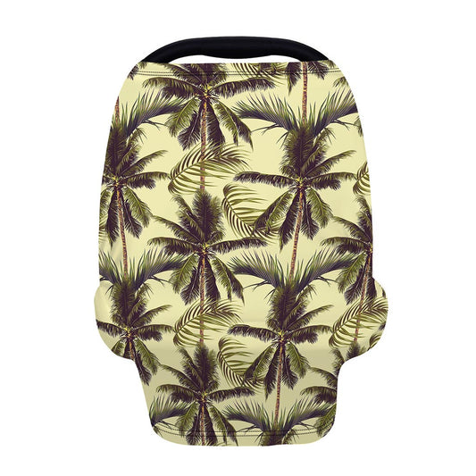 Vintage Palm Tree Pattern Print Baby Seat Cover