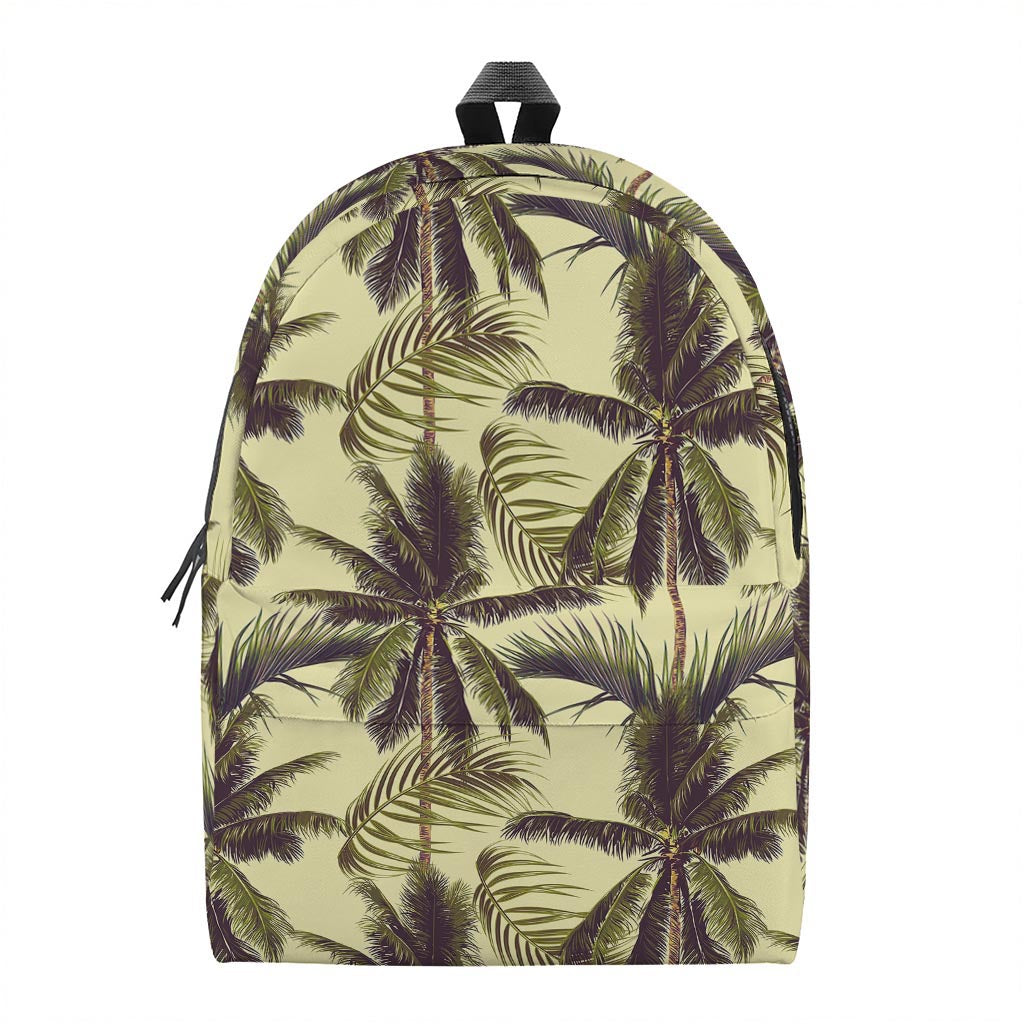 Vintage Palm Tree Pattern Print Backpack