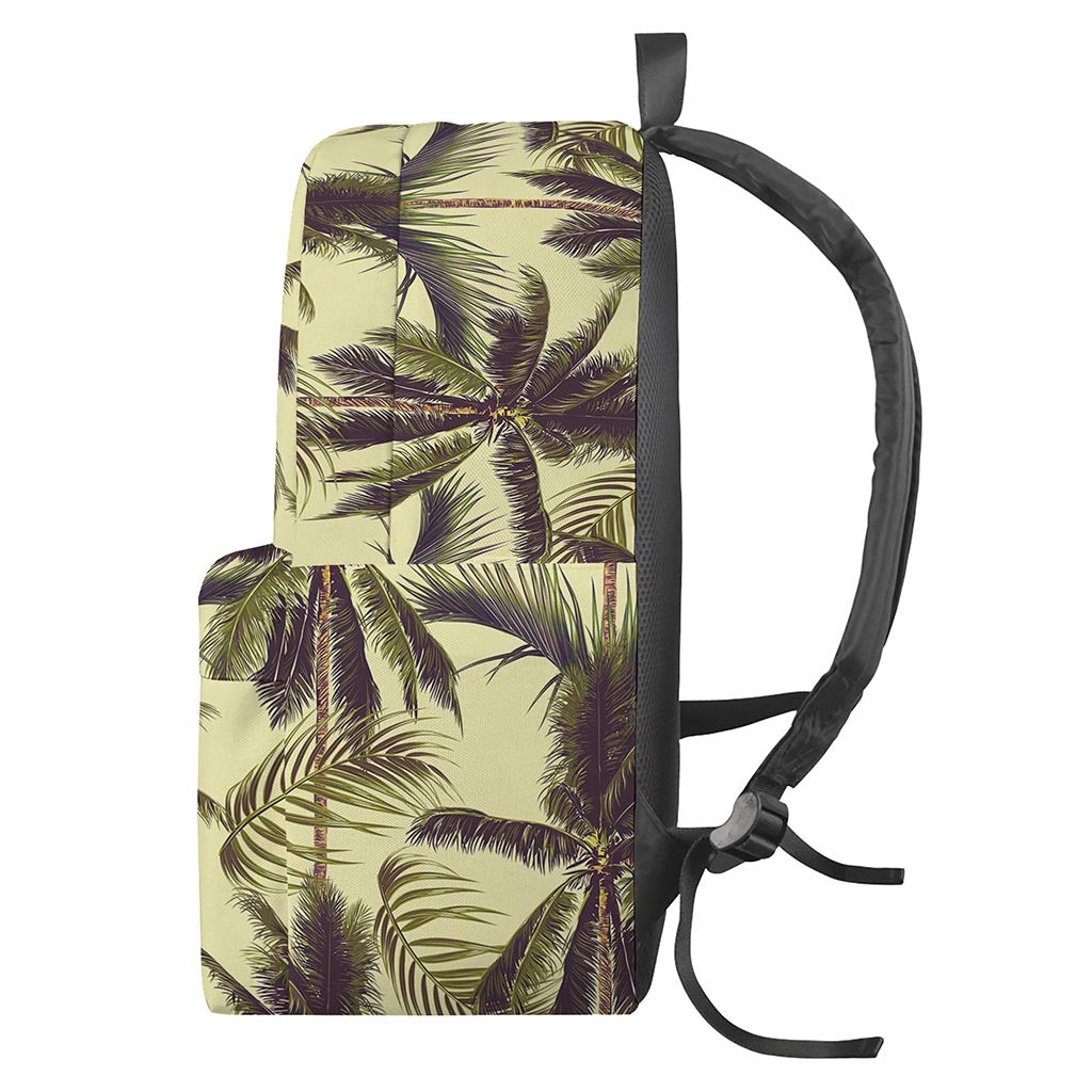 Vintage Palm Tree Pattern Print Backpack