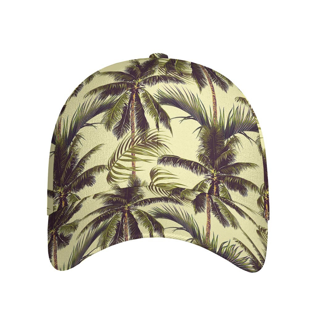 Vintage Palm Tree Pattern Print Baseball Cap