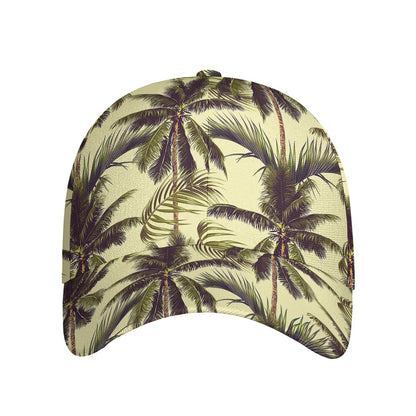 Vintage Palm Tree Pattern Print Baseball Cap