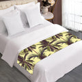 Vintage Palm Tree Pattern Print Bed Runner