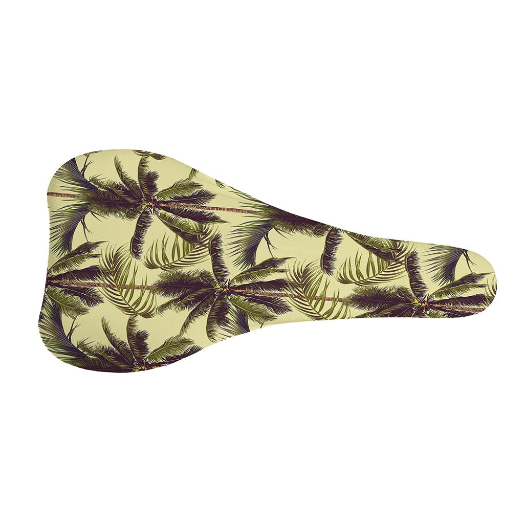 Vintage Palm Tree Pattern Print Bicycle Seat Cover