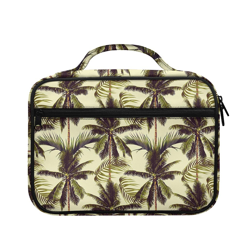Vintage Palm Tree Pattern Print Briefcase Bible Bag