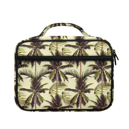 Vintage Palm Tree Pattern Print Briefcase Bible Bag