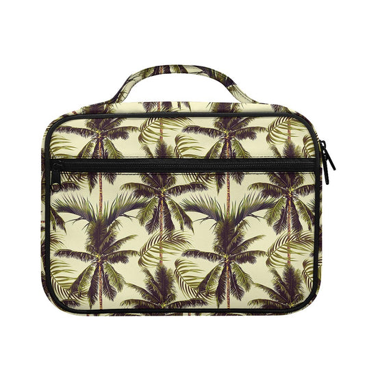 Vintage Palm Tree Pattern Print Briefcase Bible Bag
