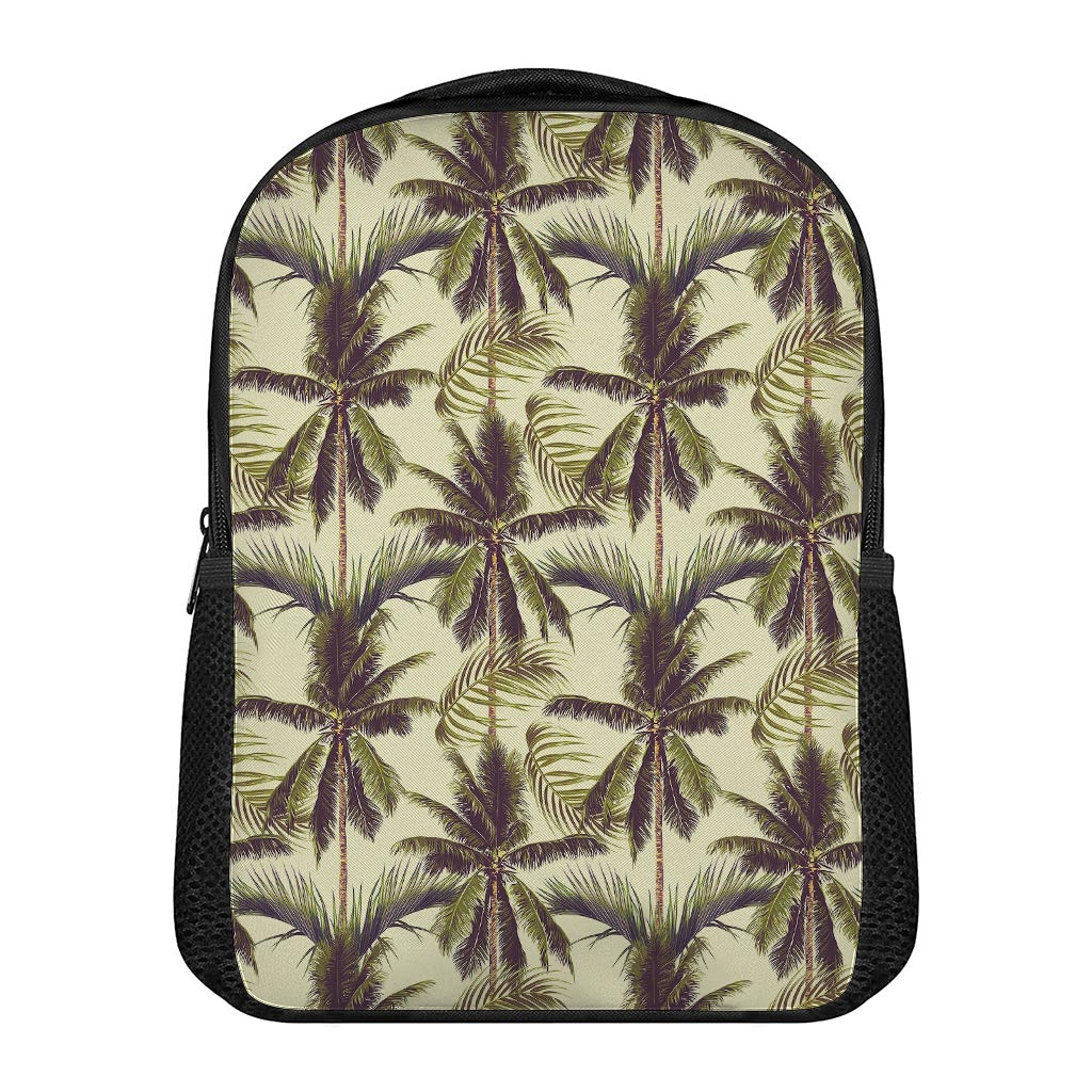 Vintage Palm Tree Pattern Print Casual Backpack