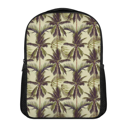 Vintage Palm Tree Pattern Print Casual Backpack