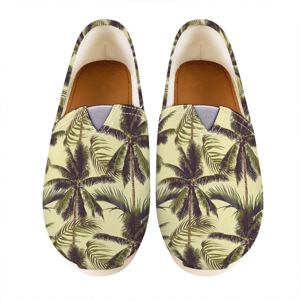 Vintage Palm Tree Pattern Print Casual Shoes