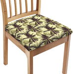 Vintage Palm Tree Pattern Print Chair Cushion Cover