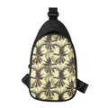 Vintage Palm Tree Pattern Print Sling Bag