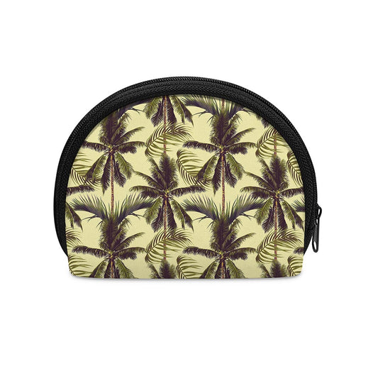 Vintage Palm Tree Pattern Print Coin Purse