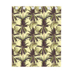 Vintage Palm Tree Pattern Print Curtain
