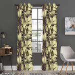 Vintage Palm Tree Pattern Print Curtain