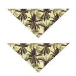 Vintage Palm Tree Pattern Print Dog Bandana